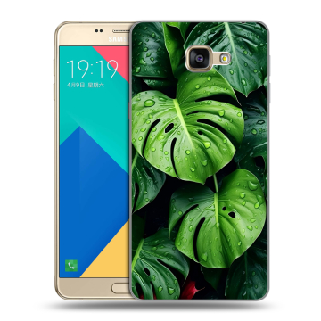 Силиконовый чехол на Samsung Galaxy A9 с принтом Листья Силиконовый чехол на Samsung Galaxy A9 с принтом Листья