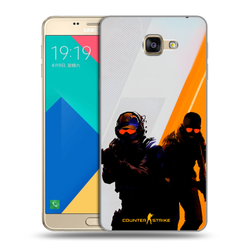 Силиконовый чехол на Samsung Galaxy A9 с принтом Контер страйк Counter strike