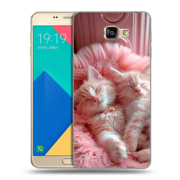 Силиконовый чехол на Samsung Galaxy A9 с принтом котята котики