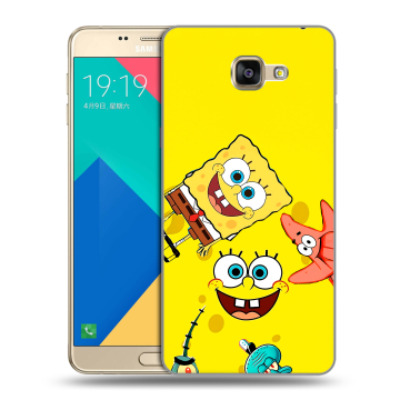 Силиконовый чехол на Samsung Galaxy A9 с принтом Спанч боб Спанчбоб