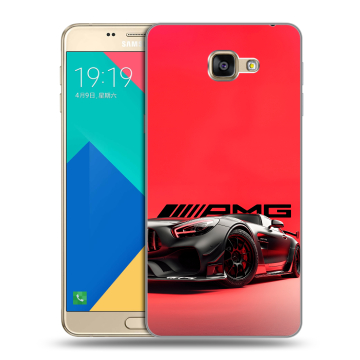 Силиконовый чехол на Samsung Galaxy A9 с принтом Мерседес Mercedes AMG Силиконовый чехол на Samsung Galaxy A9 с принтом Мерседес Mercedes AMG