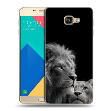Силиконовый чехол на Samsung Galaxy A9 с принтом Лев кошки Силиконовый чехол на Samsung Galaxy A9 с принтом Лев кошки