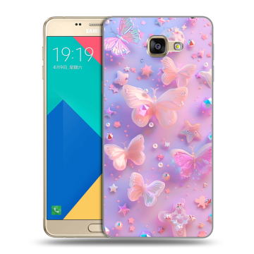 Силиконовый чехол на Samsung Galaxy A9 с принтом Бабочки Силиконовый чехол на Samsung Galaxy A9 с принтом Бабочки
