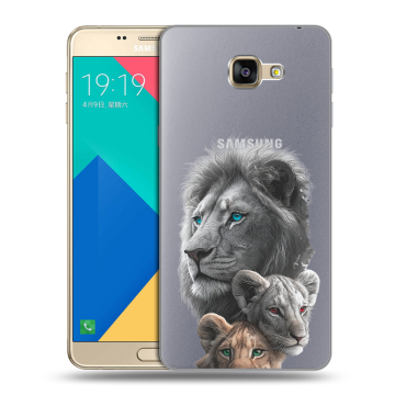 Силиконовый чехол на Samsung Galaxy A9 с принтом Львы Силиконовый чехол на Samsung Galaxy A9 с принтом Львы