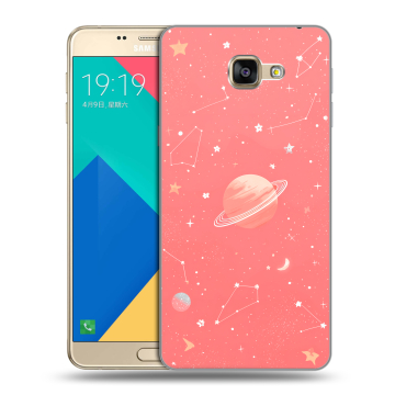 Силиконовый чехол на Samsung Galaxy A9 с принтом Розовый космос Силиконовый чехол на Samsung Galaxy A9 с принтом Розовый космос