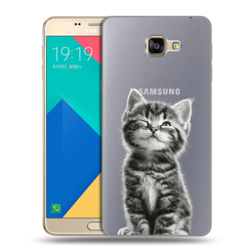 Силиконовый чехол на Samsung Galaxy A9 с принтом Котенок Силиконовый чехол на Samsung Galaxy A9 с принтом Котенок