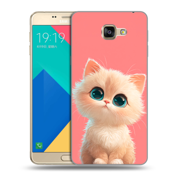 Силиконовый чехол на Samsung Galaxy A9 с принтом Розовый котенок Силиконовый чехол на Samsung Galaxy A9 с принтом Розовый котенок