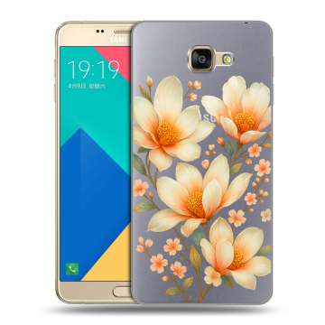 Силиконовый чехол на Samsung Galaxy A9 с принтом Цветы Силиконовый чехол на Samsung Galaxy A9 с принтом Цветы