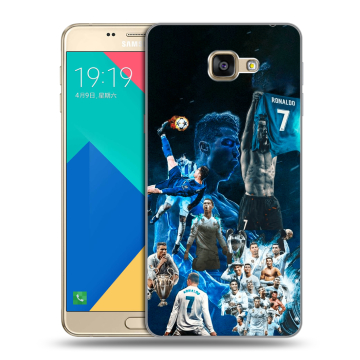 Силиконовый чехол на Samsung Galaxy A9 с принтом Реал Роналдо