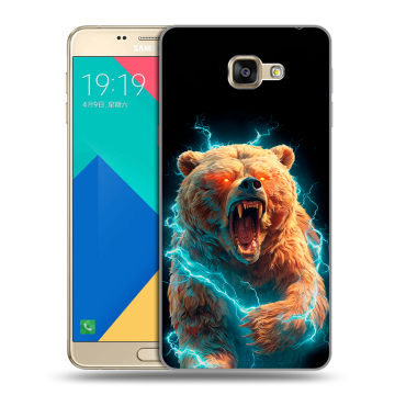 Силиконовый чехол на Samsung Galaxy A9 с принтом Медведь Силиконовый чехол на Samsung Galaxy A9 с принтом Медведь