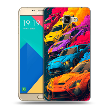 Силиконовый чехол на Samsung Galaxy A9 с принтом Тачки Силиконовый чехол на Samsung Galaxy A9 с принтом Тачки