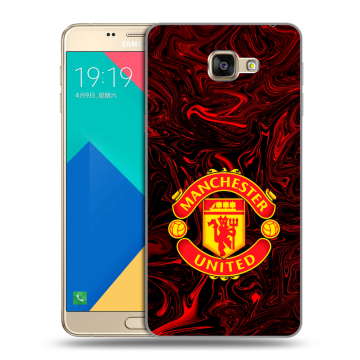 Силиконовый чехол на Samsung Galaxy A9 с принтом Manchester United Силиконовый чехол на Samsung Galaxy A9 с принтом Manchester United