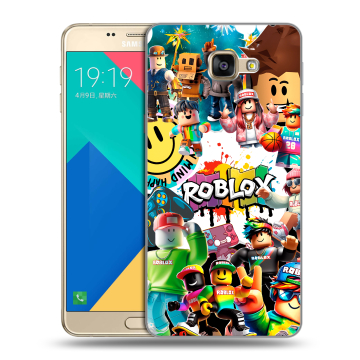 Силиконовый чехол на Samsung Galaxy A9 с принтом Roblox Роблокс