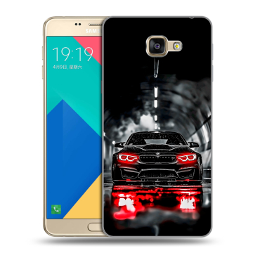 Силиконовый чехол на Samsung Galaxy A9 с принтом BMW БМВ
