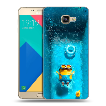 Силиконовый чехол на Samsung Galaxy A9 с принтом Миньоны