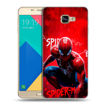 Силиконовый чехол на Samsung Galaxy A9 с принтом Spiderman Человек паук