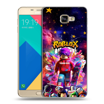 Силиконовый чехол на Samsung Galaxy A9 с принтом Roblox Роблокс