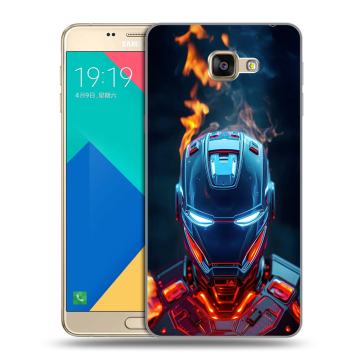 Силиконовый чехол на Samsung Galaxy A9 с принтом IronMan Железный человек