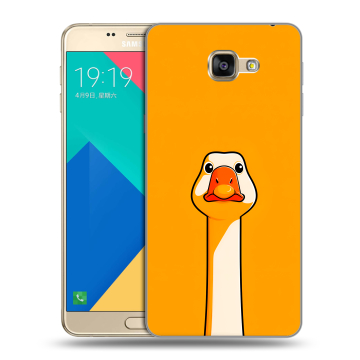 Силиконовый чехол на Samsung Galaxy A9 с принтом Смешная утка Силиконовый чехол на Samsung Galaxy A9 с принтом Смешная утка