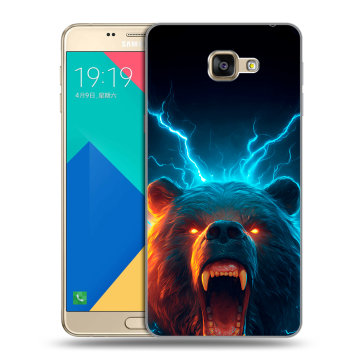 Силиконовый чехол на Samsung Galaxy A9 с принтом Медведь Силиконовый чехол на Samsung Galaxy A9 с принтом Медведь