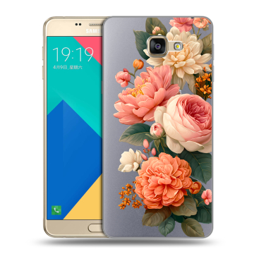 Силиконовый чехол на Samsung Galaxy A9 с принтом цветы Силиконовый чехол на Samsung Galaxy A9 с принтом цветы