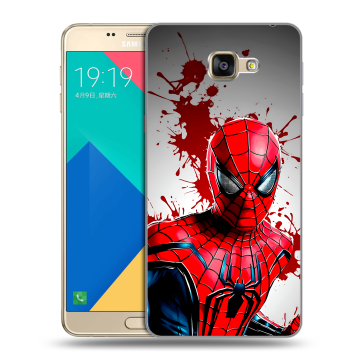 Силиконовый чехол на Samsung Galaxy A9 с принтом Spiderman Человек паук Силиконовый чехол на Samsung Galaxy A9 с принтом Spiderman Человек паук