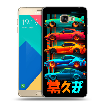 Силиконовый чехол на Samsung Galaxy A9 с принтом машины тачки Силиконовый чехол на Samsung Galaxy A9 с принтом машины тачки