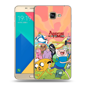 Силиконовый чехол на Samsung Galaxy A9 с принтом Adventure time Время приключений Силиконовый чехол на Samsung Galaxy A9 с принтом Adventure time Время приключений