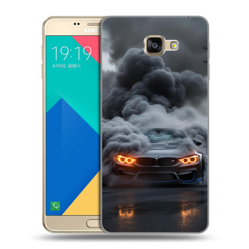 Силиконовый чехол на Samsung Galaxy A9 с принтом BMW БМВ