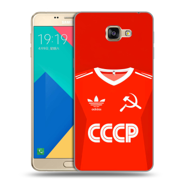 Силиконовый чехол на Samsung Galaxy A9 с принтом Флаг Герб СССР Силиконовый чехол на Samsung Galaxy A9 с принтом Флаг Герб СССР