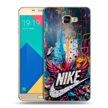Силиконовый чехол на Samsung Galaxy A9 с принтом Nike Найк