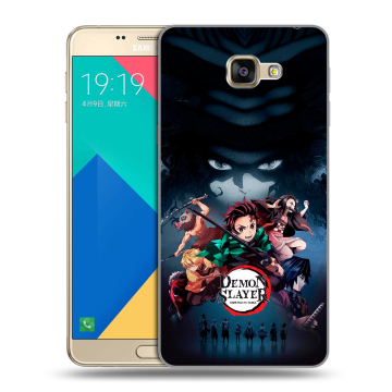 Силиконовый чехол на Samsung Galaxy A9 с принтом Demon Slayer Клинок рассекающий демонов