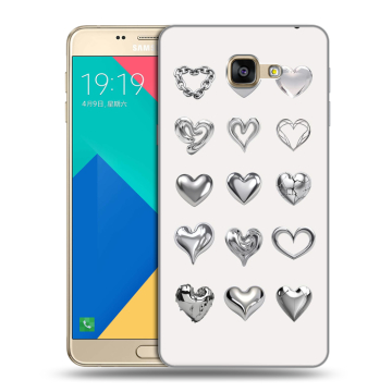 Силиконовый чехол на Samsung Galaxy A9 с принтом Y2K сердечки Силиконовый чехол на Samsung Galaxy A9 с принтом Y2K сердечки