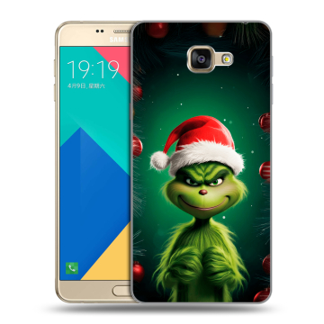 Силиконовый чехол на Samsung Galaxy A9 с принтом Гринч Новый год Рождество Силиконовый чехол на Samsung Galaxy A9 с принтом Гринч Новый год Рождество
