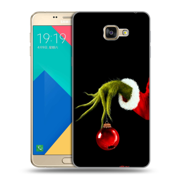 Силиконовый чехол на Samsung Galaxy A9 с принтом Новый год Гринч Силиконовый чехол на Samsung Galaxy A9 с принтом Новый год Гринч