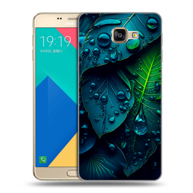 Силиконовый чехол на Samsung Galaxy A9 с принтом Листья Силиконовый чехол на Samsung Galaxy A9 с принтом Листья