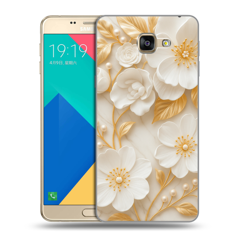 Силиконовый чехол на Samsung Galaxy A9 с принтом Цветы Силиконовый чехол на Samsung Galaxy A9 с принтом Цветы