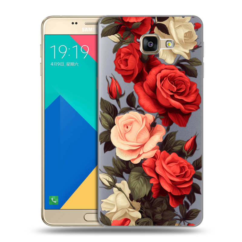 Силиконовый чехол на Samsung Galaxy A9 с принтом Розы Силиконовый чехол на Samsung Galaxy A9 с принтом Розы