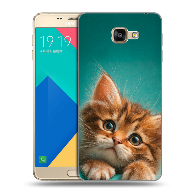 Силиконовый чехол на Samsung Galaxy A9 с принтом котенок Силиконовый чехол на Samsung Galaxy A9 с принтом котенок