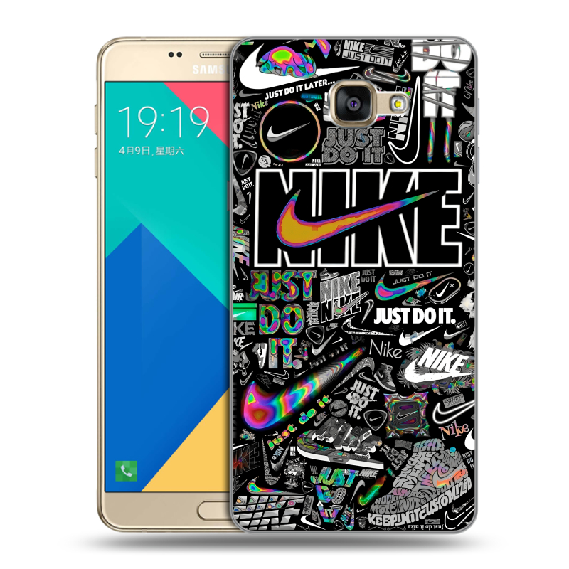 Силиконовый чехол на Samsung Galaxy A9 с принтом Найк Силиконовый чехол на Samsung Galaxy A9 с принтом Найк
