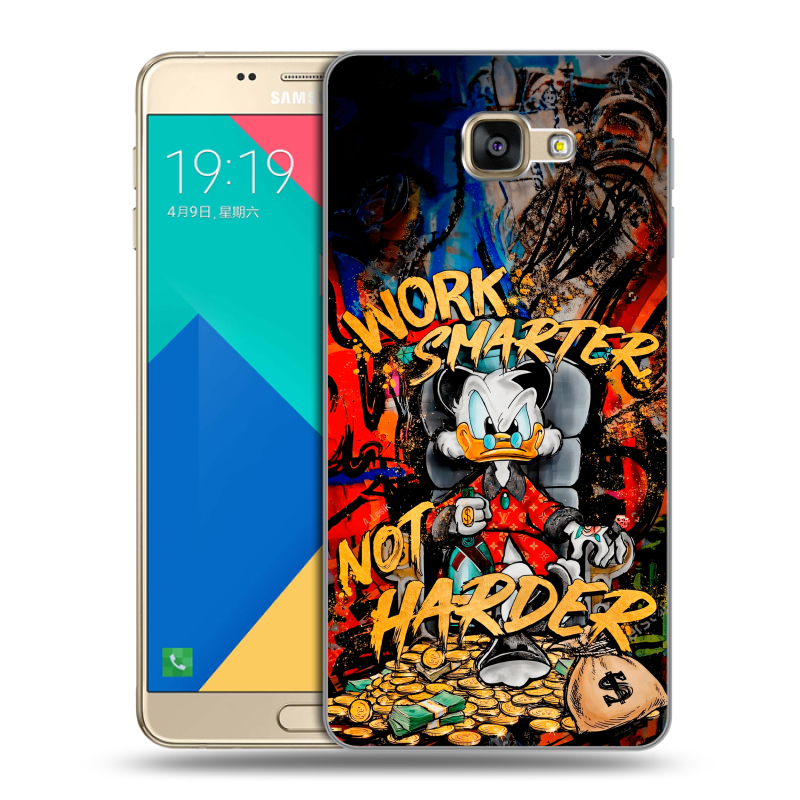 Силиконовый чехол на Samsung Galaxy A9 с принтом Дональд Дак Деньги Силиконовый чехол на Samsung Galaxy A9 с принтом Дональд Дак Деньги
