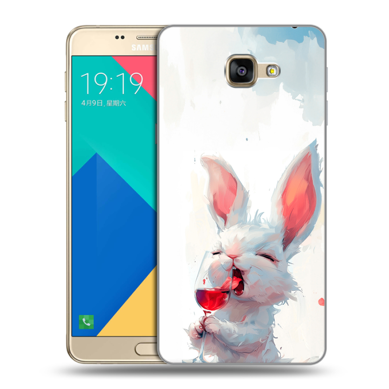 Силиконовый чехол на Samsung Galaxy A9 с принтом кролик зайчик Силиконовый чехол на Samsung Galaxy A9 с принтом кролик зайчик