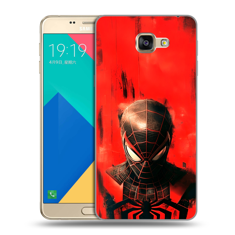 Силиконовый чехол на Samsung Galaxy A9 с принтом человек паук spiderman Силиконовый чехол на Samsung Galaxy A9 с принтом человек паук spiderman