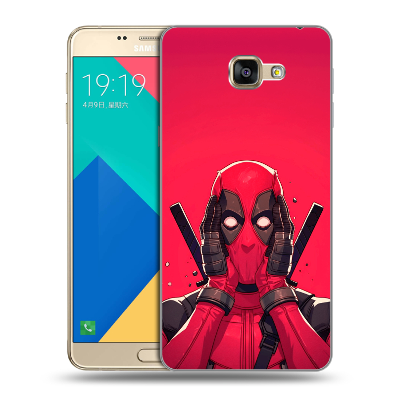 Силиконовый чехол на Samsung Galaxy A9 с принтом Дедпул Deadpool Силиконовый чехол на Samsung Galaxy A9 с принтом Дедпул Deadpool