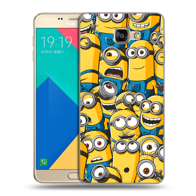 Силиконовый чехол на Samsung Galaxy A9 с принтом Миньоны Силиконовый чехол на Samsung Galaxy A9 с принтом Миньоны