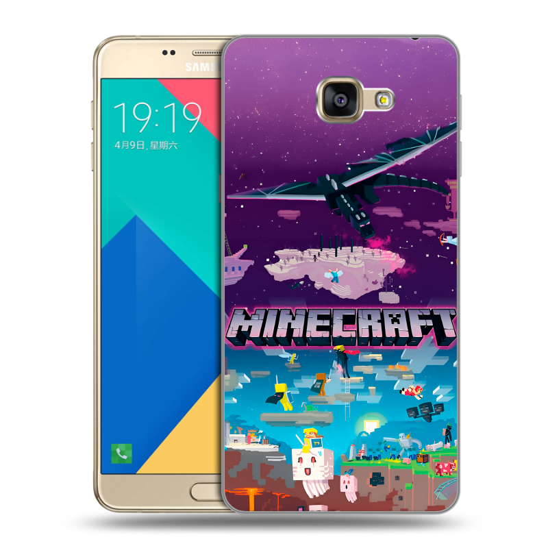 Силиконовый чехол на Samsung Galaxy A9 с принтом Майнкрафт Minecraft Силиконовый чехол на Samsung Galaxy A9 с принтом Майнкрафт Minecraft