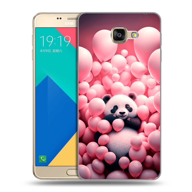 Силиконовый чехол на Samsung Galaxy A9 с принтом Панда Силиконовый чехол на Samsung Galaxy A9 с принтом Панда