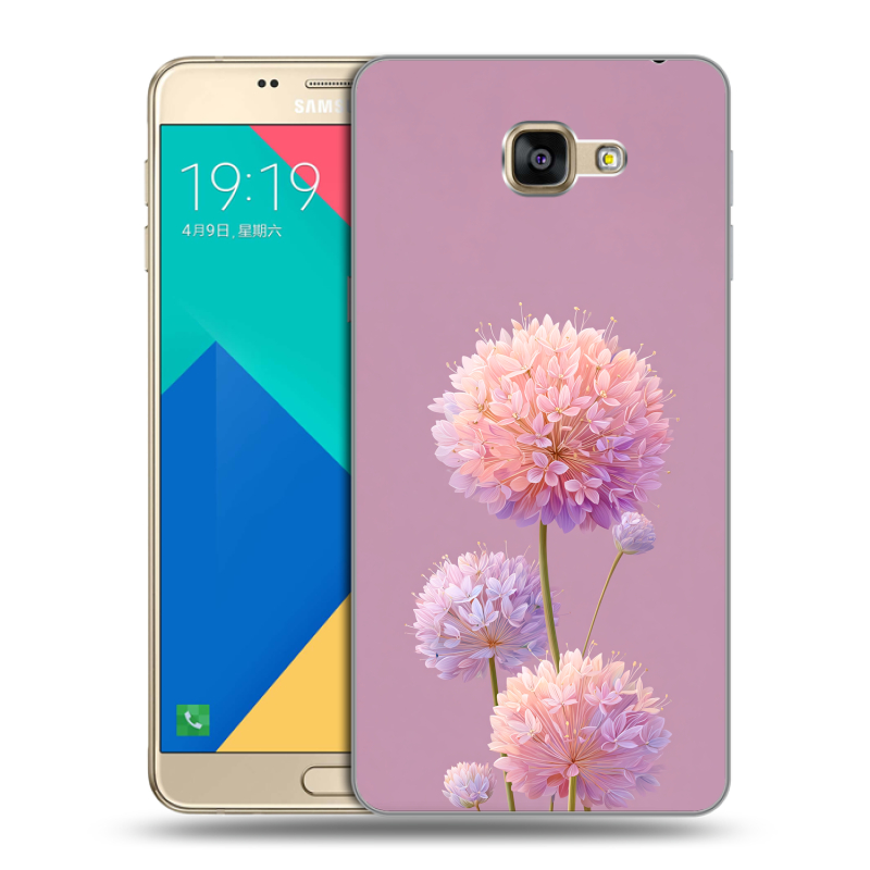 Силиконовый чехол на Samsung Galaxy A9 с принтом Цветы Силиконовый чехол на Samsung Galaxy A9 с принтом Цветы