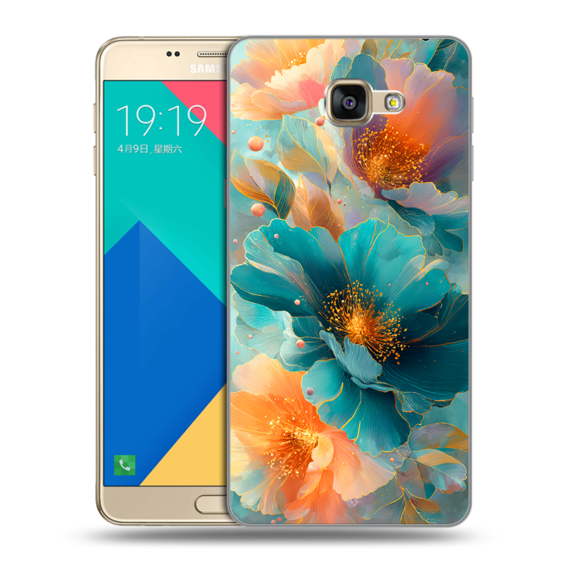 Силиконовый чехол на Samsung Galaxy A9 с принтом Цветы Силиконовый чехол на Samsung Galaxy A9 с принтом Цветы