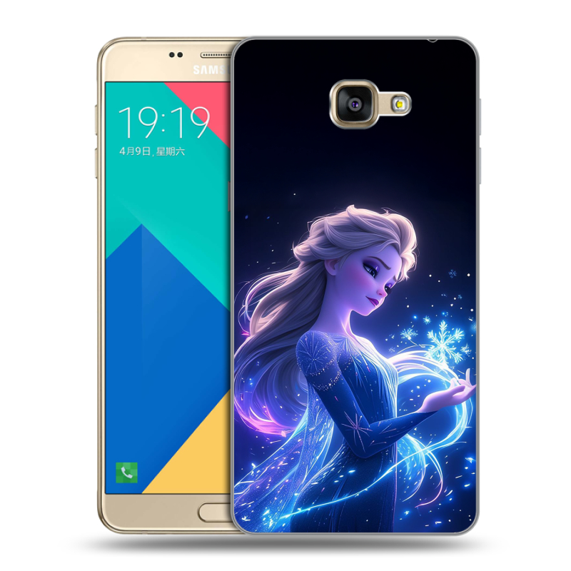 Силиконовый чехол на Samsung Galaxy A9 с принтом Холодное сердце Frozen Силиконовый чехол на Samsung Galaxy A9 с принтом Холодное сердце Frozen